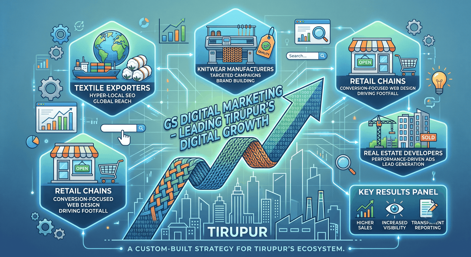 GS Digital Marketing team delivering results for Tirupur clients