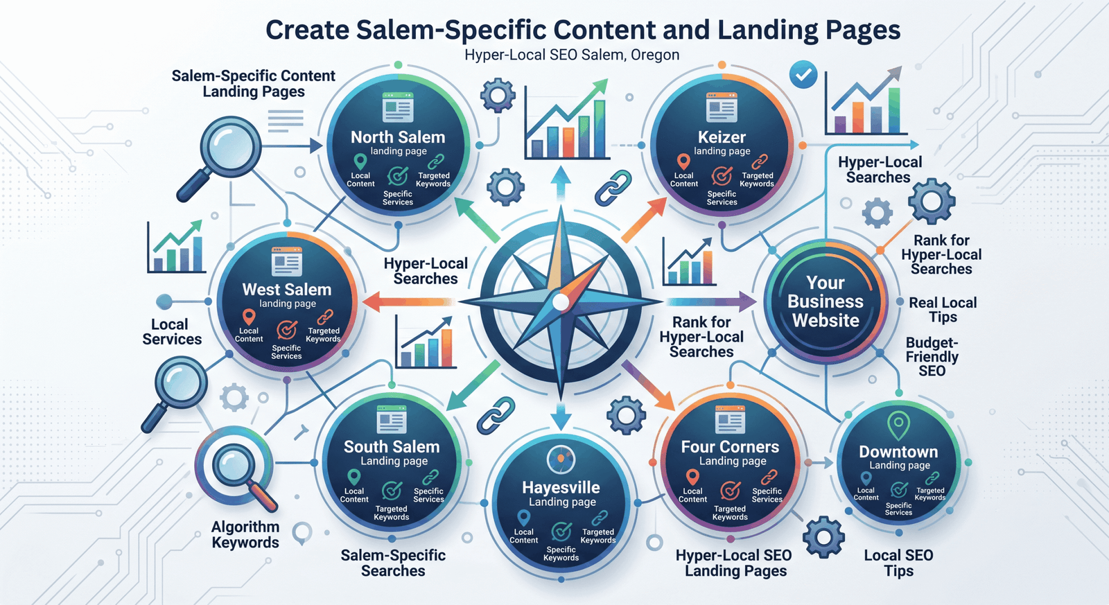 Local Specific Landing Pages Map
