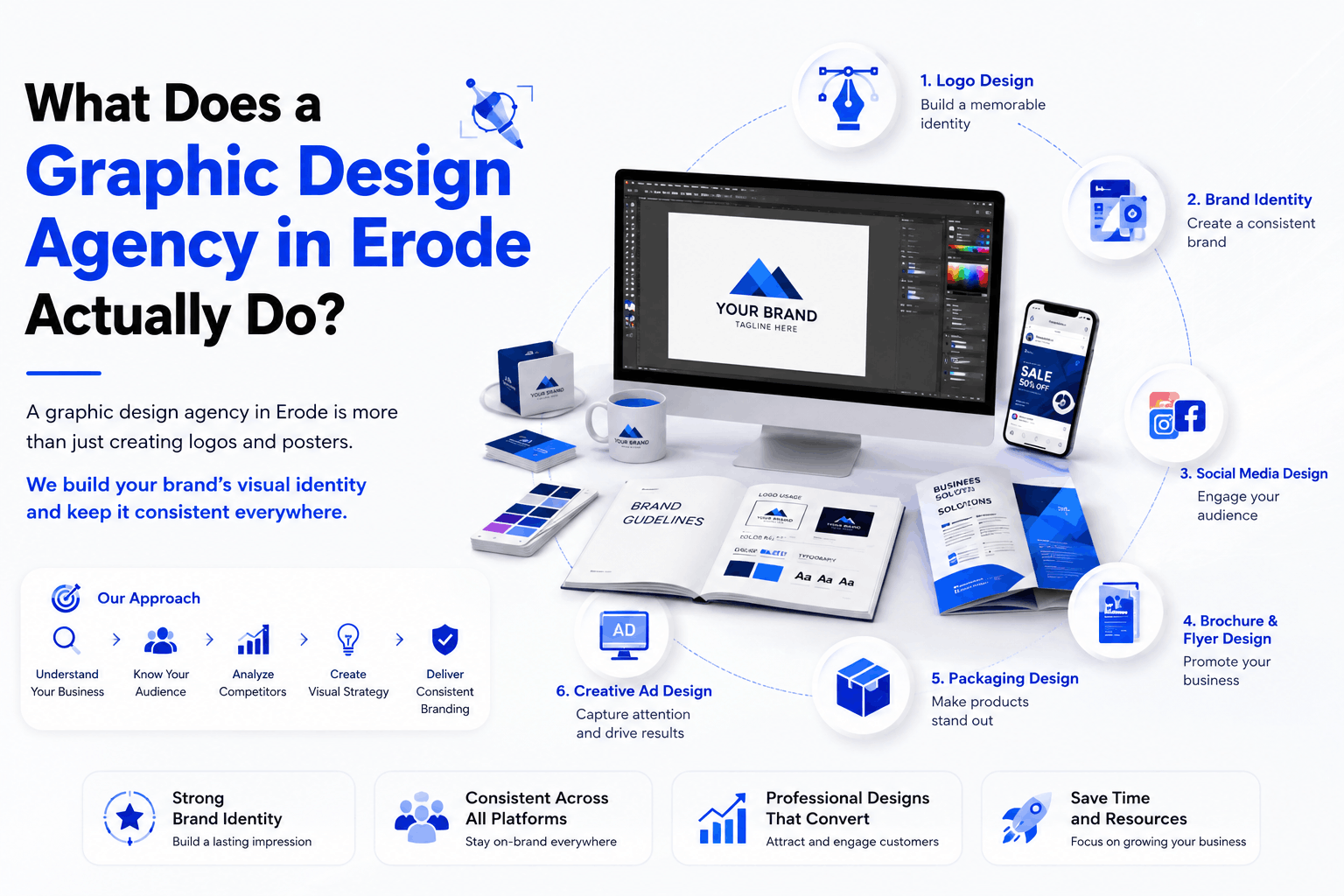 Digital marketing agency in Erode reviewing brand design work
