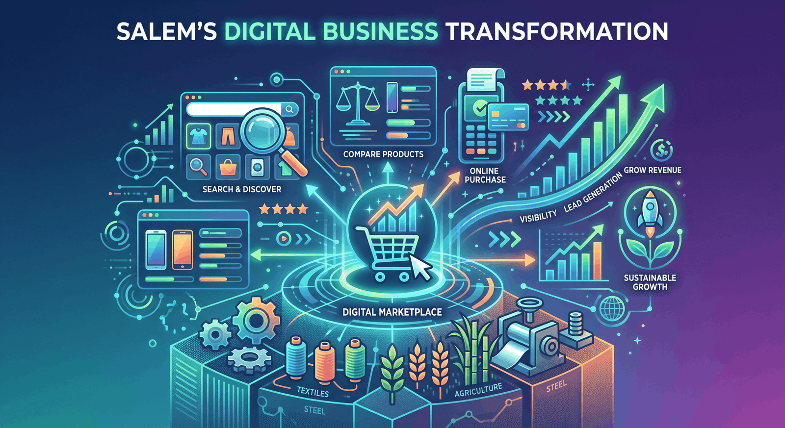 Growth metrics and strategy delivered by a top digital marketing company in Salem