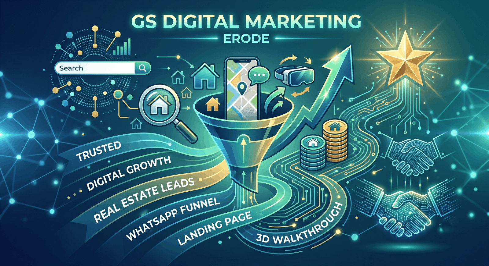Real estate client working with a digital marketing company in Erode on villa project marketing