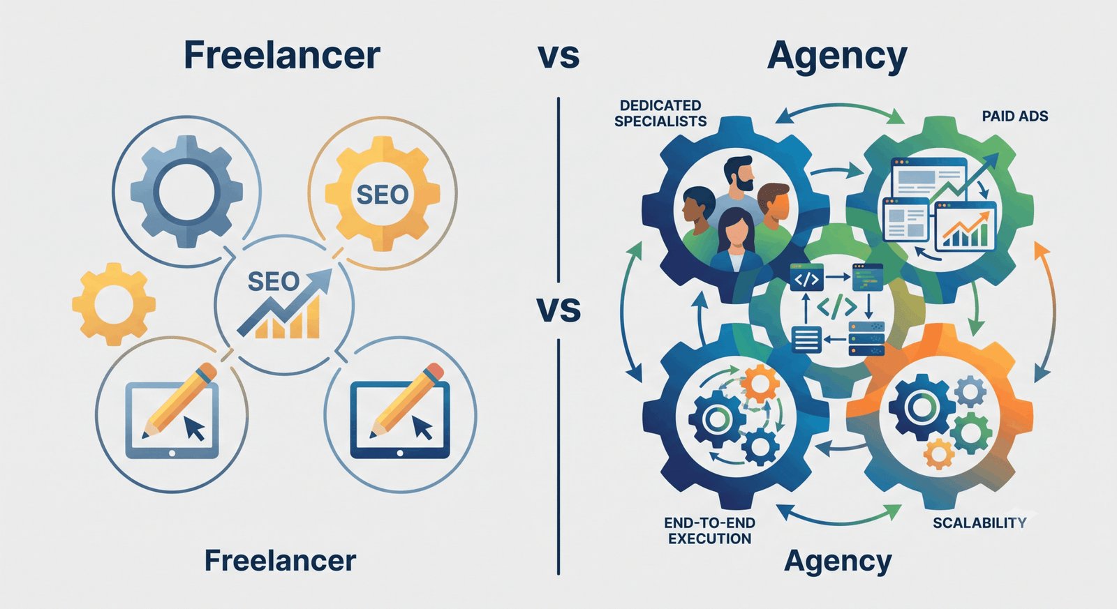 Tirupur business owner reviewing digital marketing strategy with freelancer