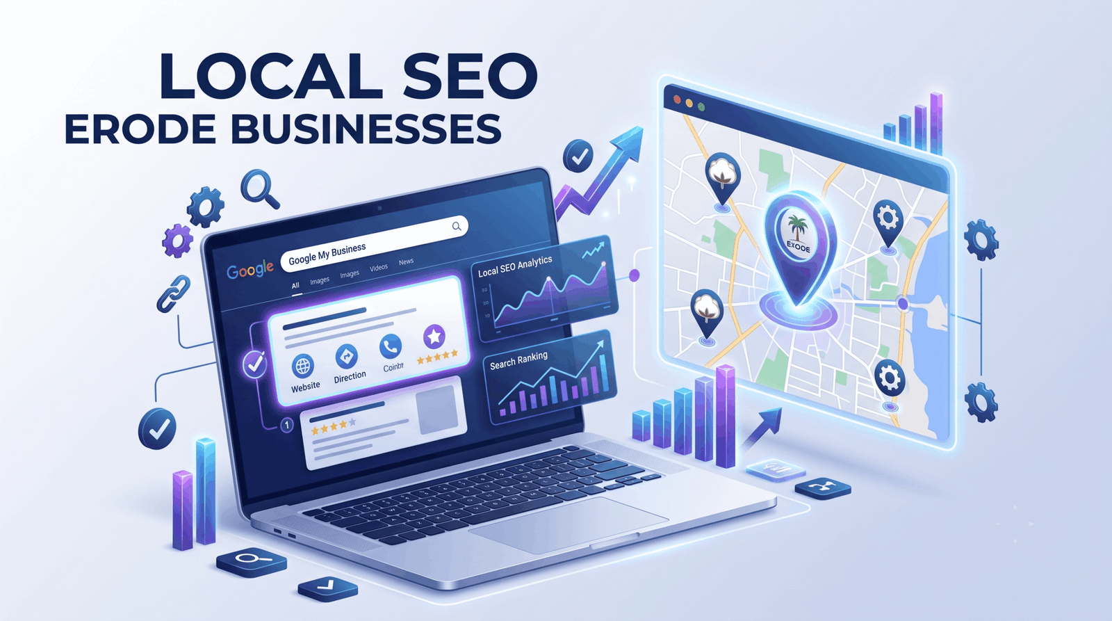 Local SEO company in Erode optimizing Google Business Profile