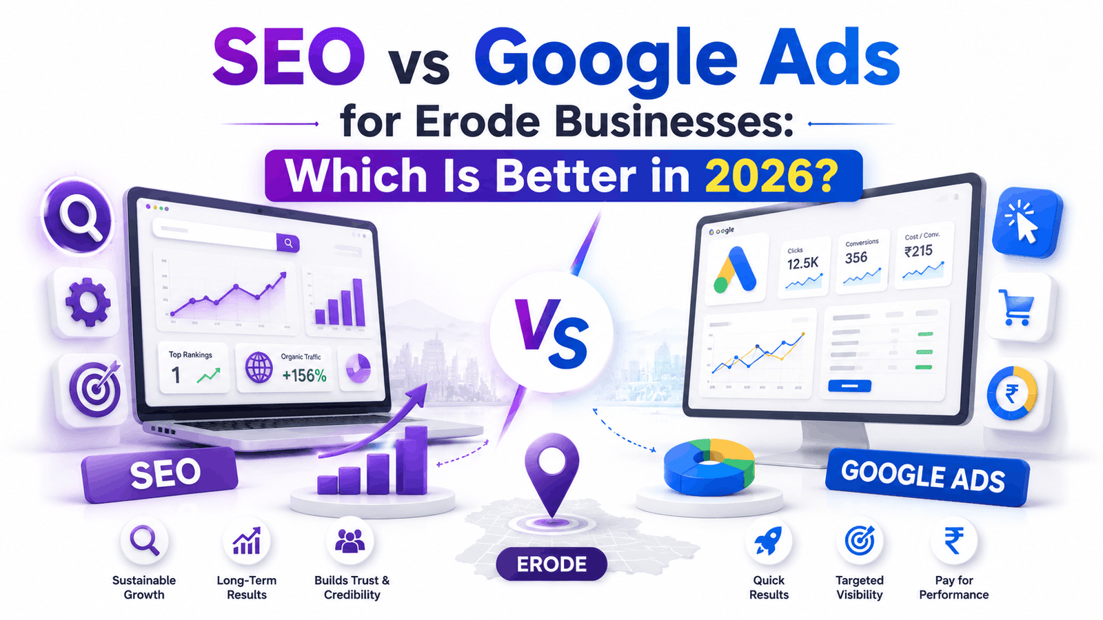 SEO vs Google Ads for Erode businesses