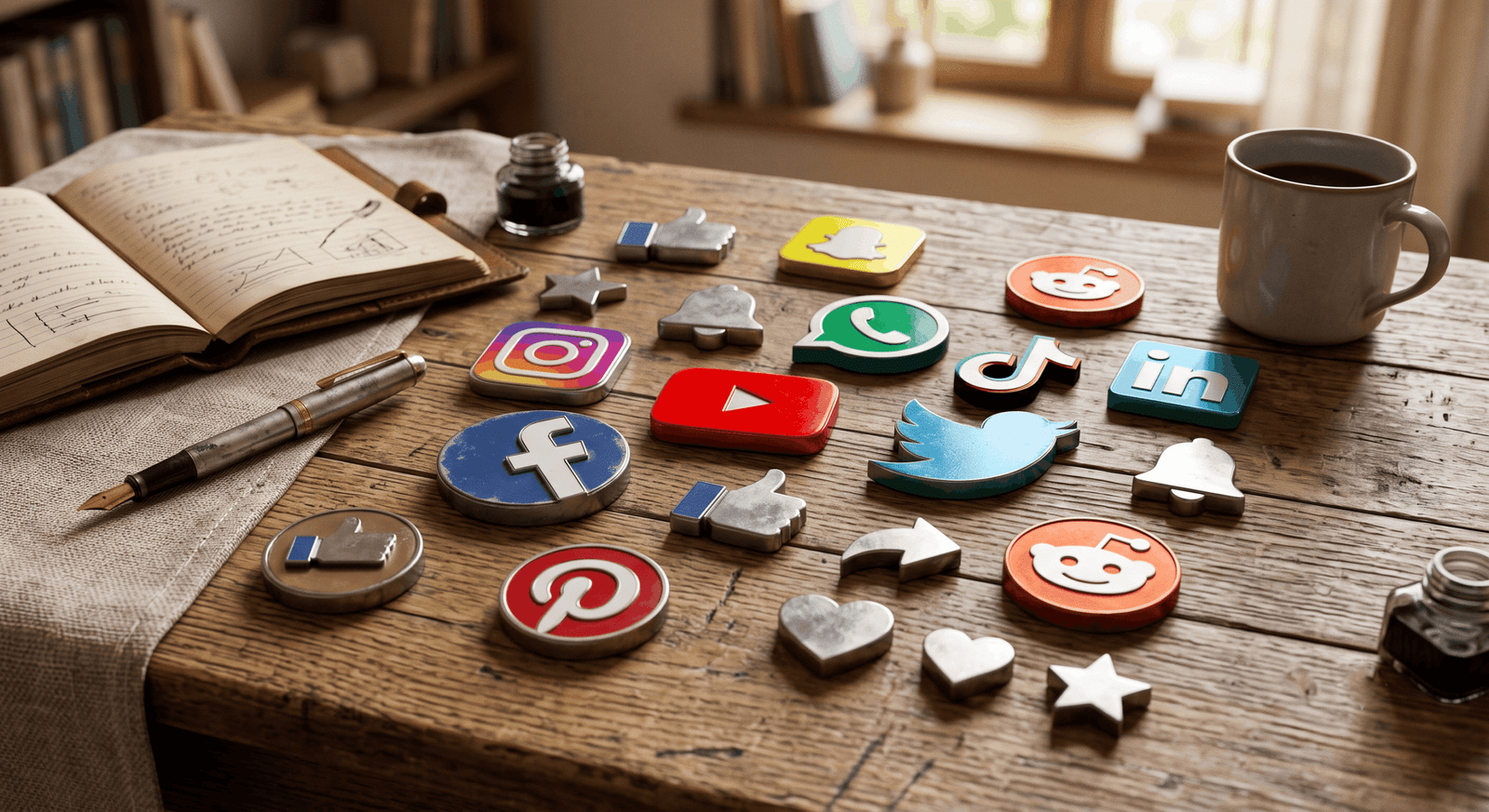Smartphone screen showing social media app icons used for marketing