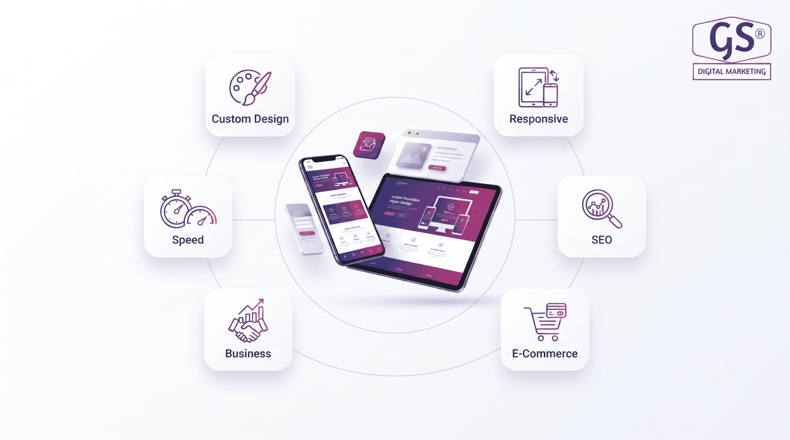 website design in erode - responsive layout on laptop and mobile