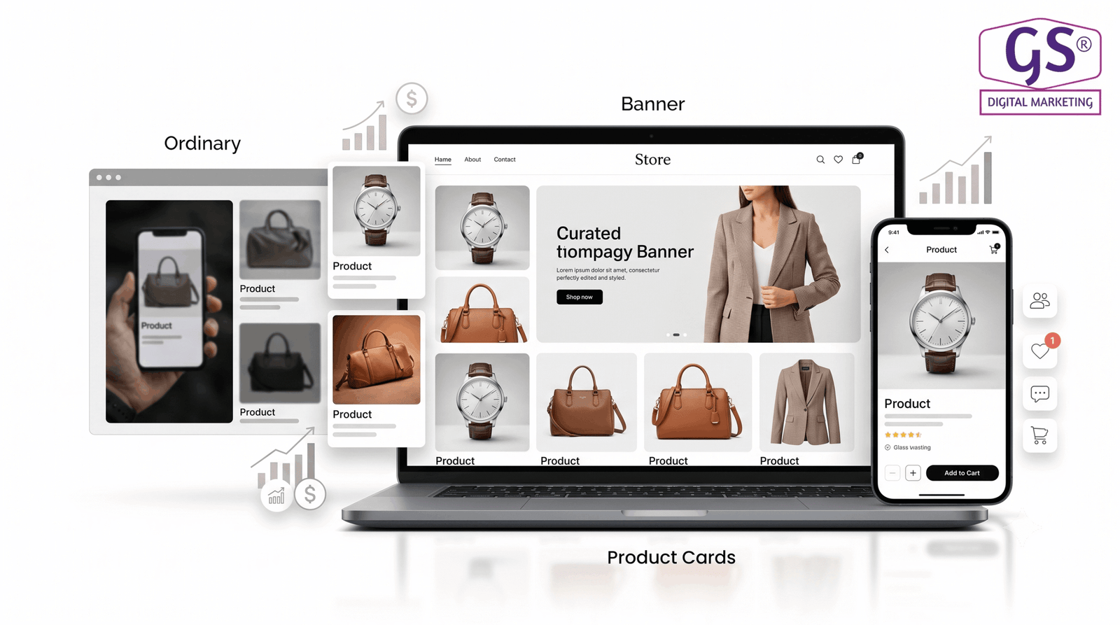 Graphic Design for E-commerce Businesses in Erode - online store product layout