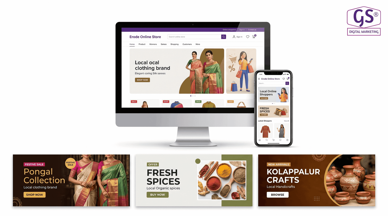 E-commerce sale banner design agency in Erode