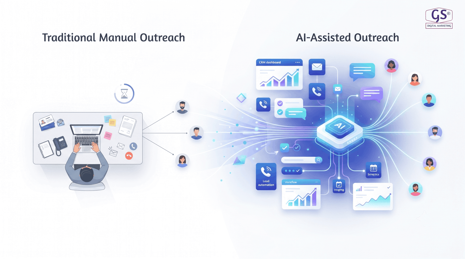 Traditional marketing versus AI marketing agency in Erode comparison
