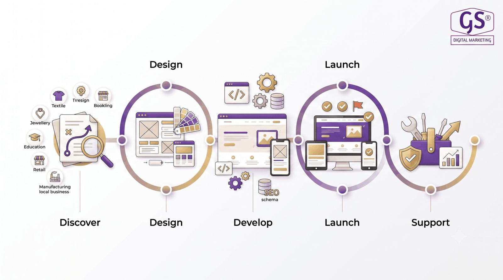 Website Designs in Erode development process by expert team