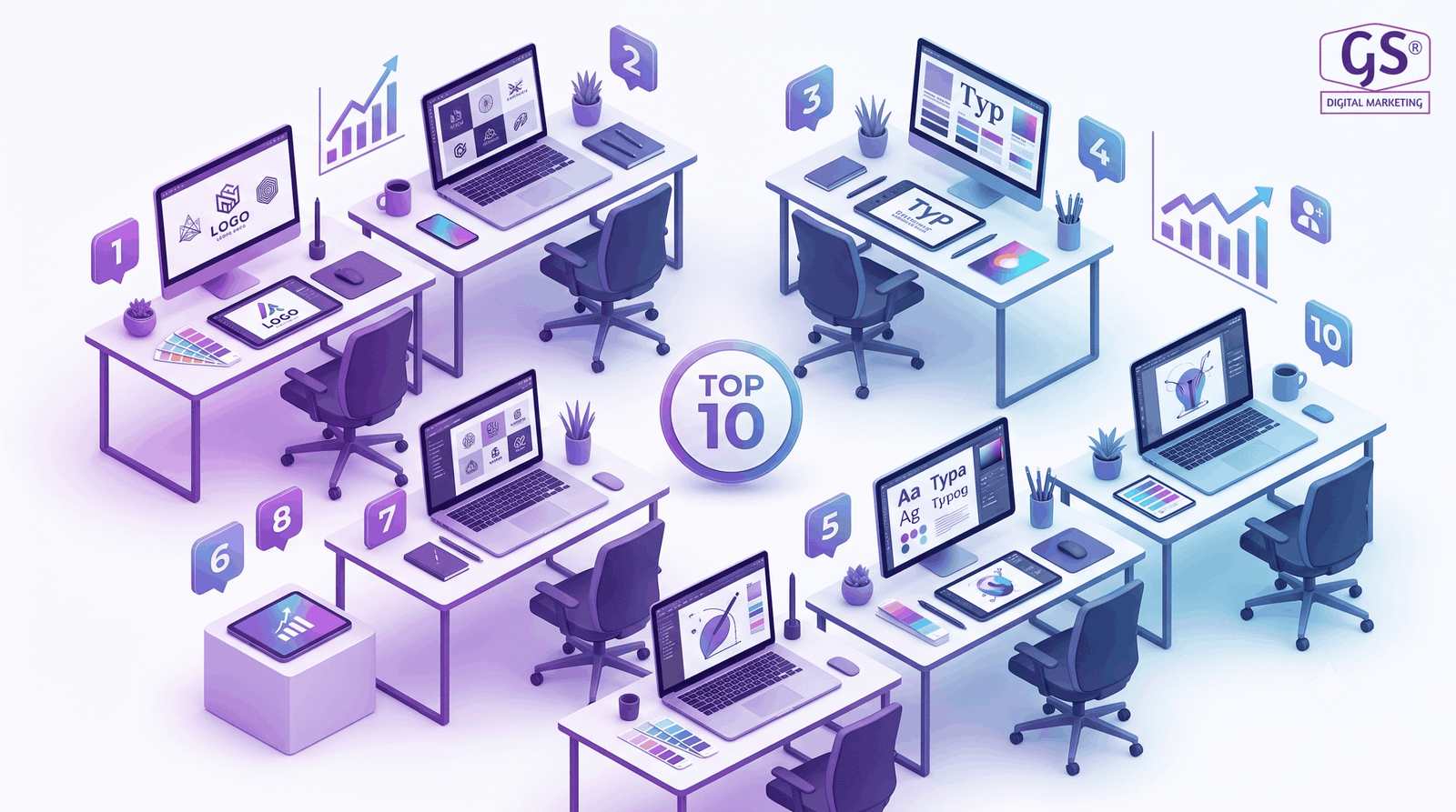 Top 10 Graphics Design company in Erode - creative team at work