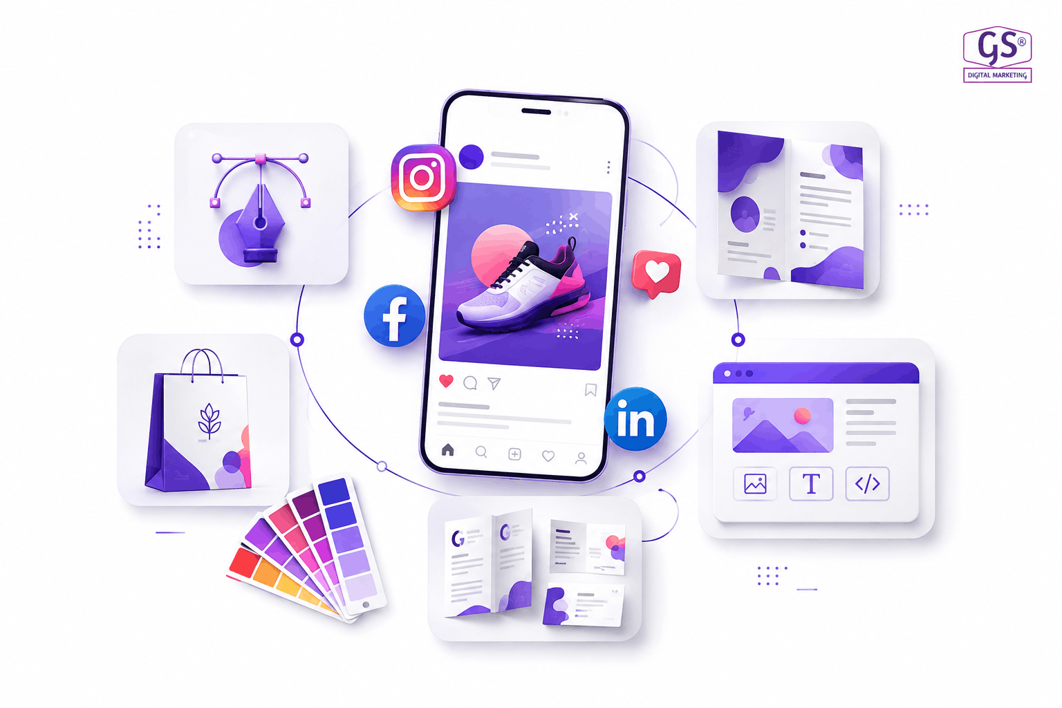 Social media creative design by Best Graphics Design company in Erode