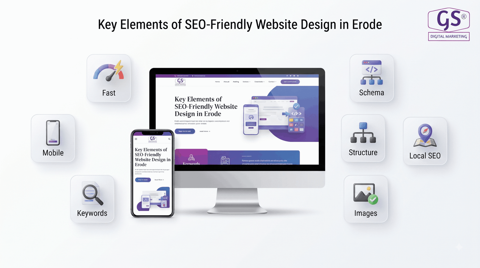 schema markup and technical SEO-Friendly Website Design in Erode