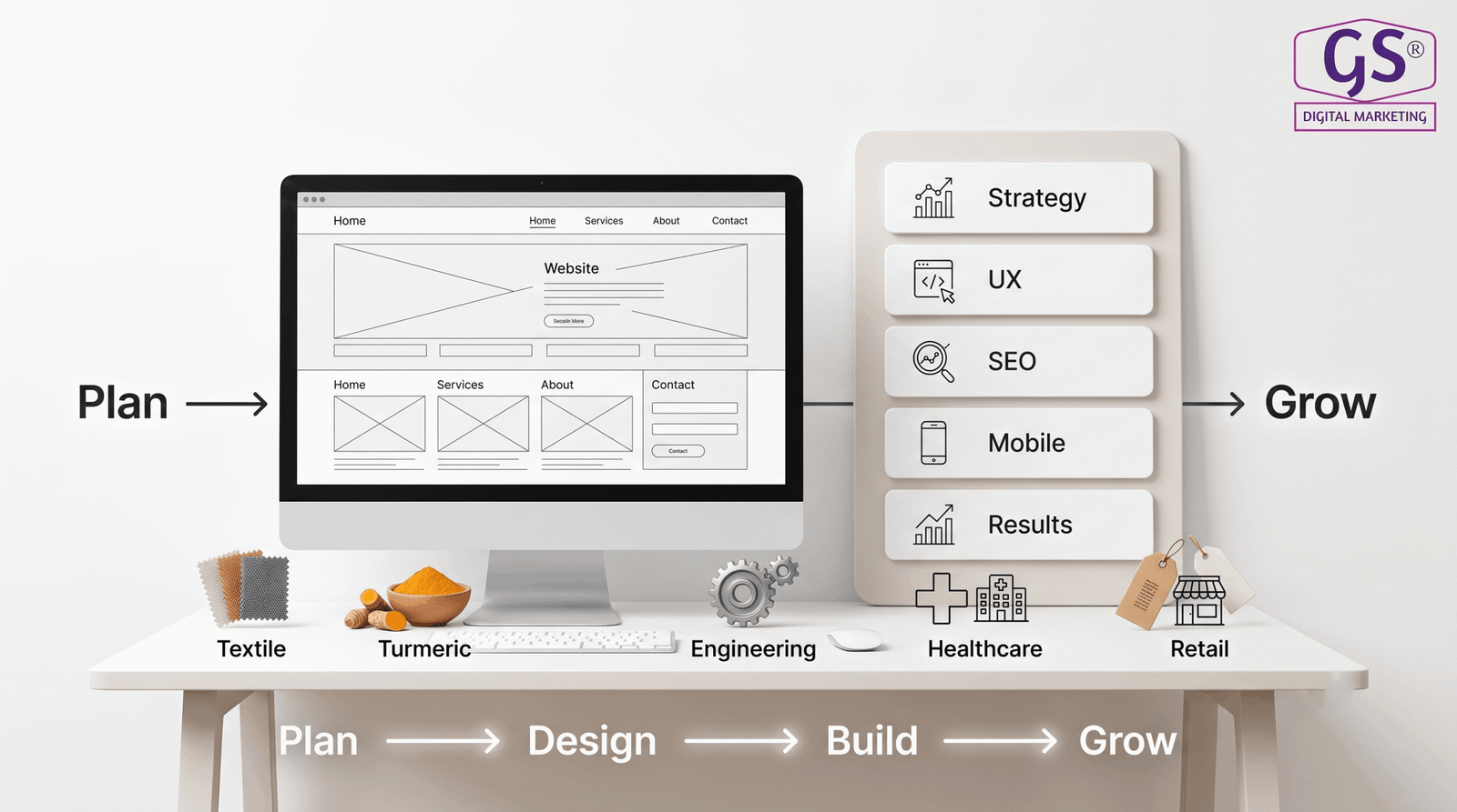 Best web design services in Erode - designer planning a website layout