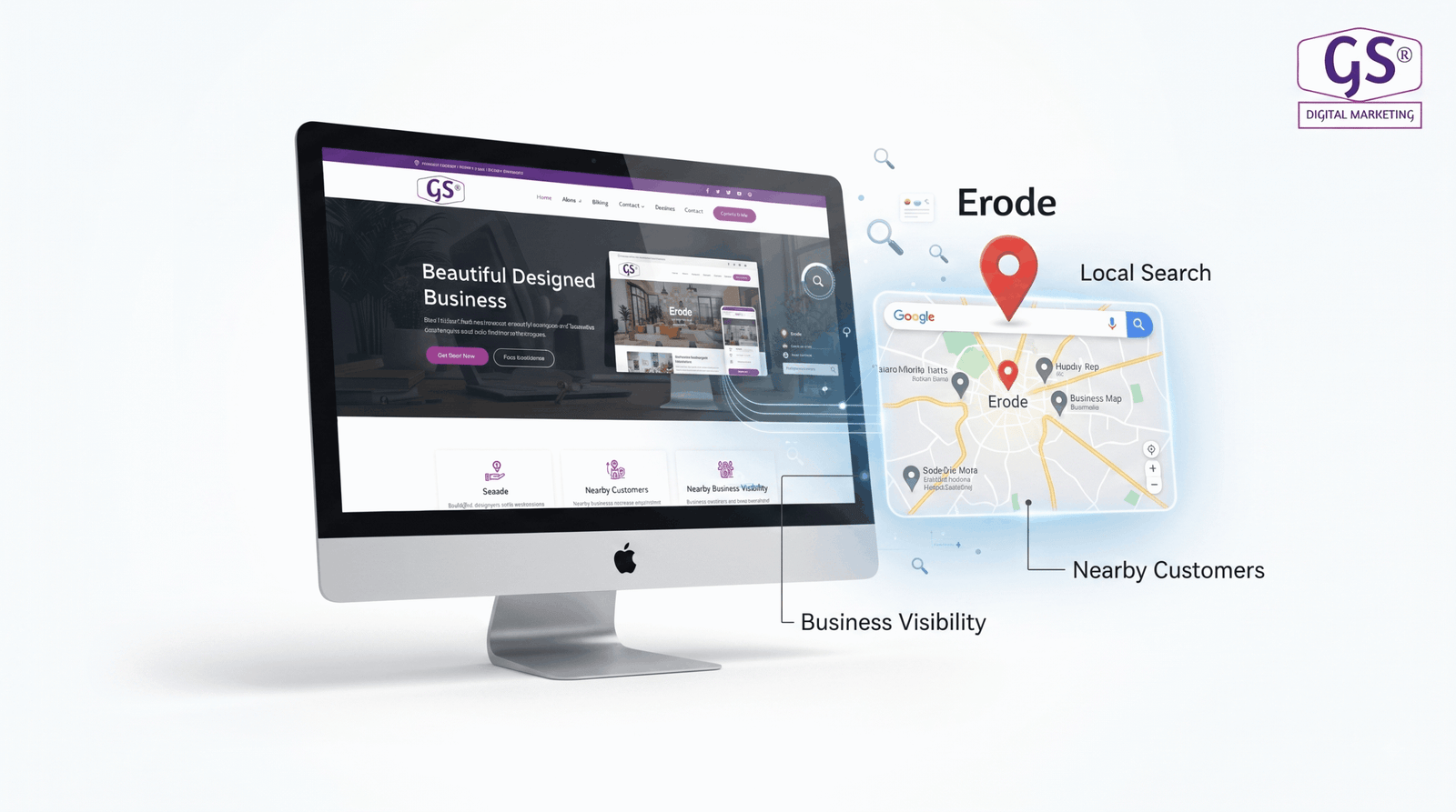 Local SEO strategy helping Erode businesses appear in nearby search results