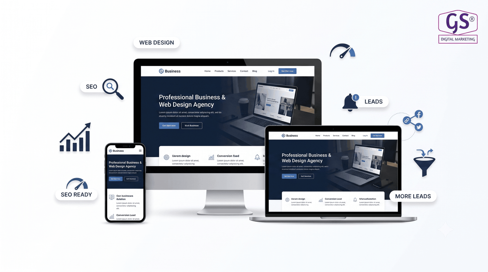 GS Digital Marketing - top 5 web designing company in erode
