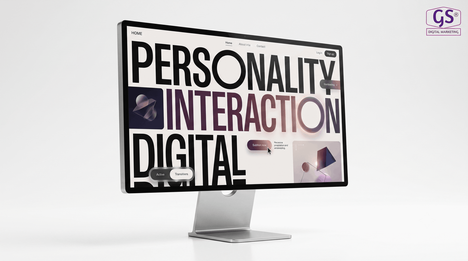 Bold typography micro interactions modern website design