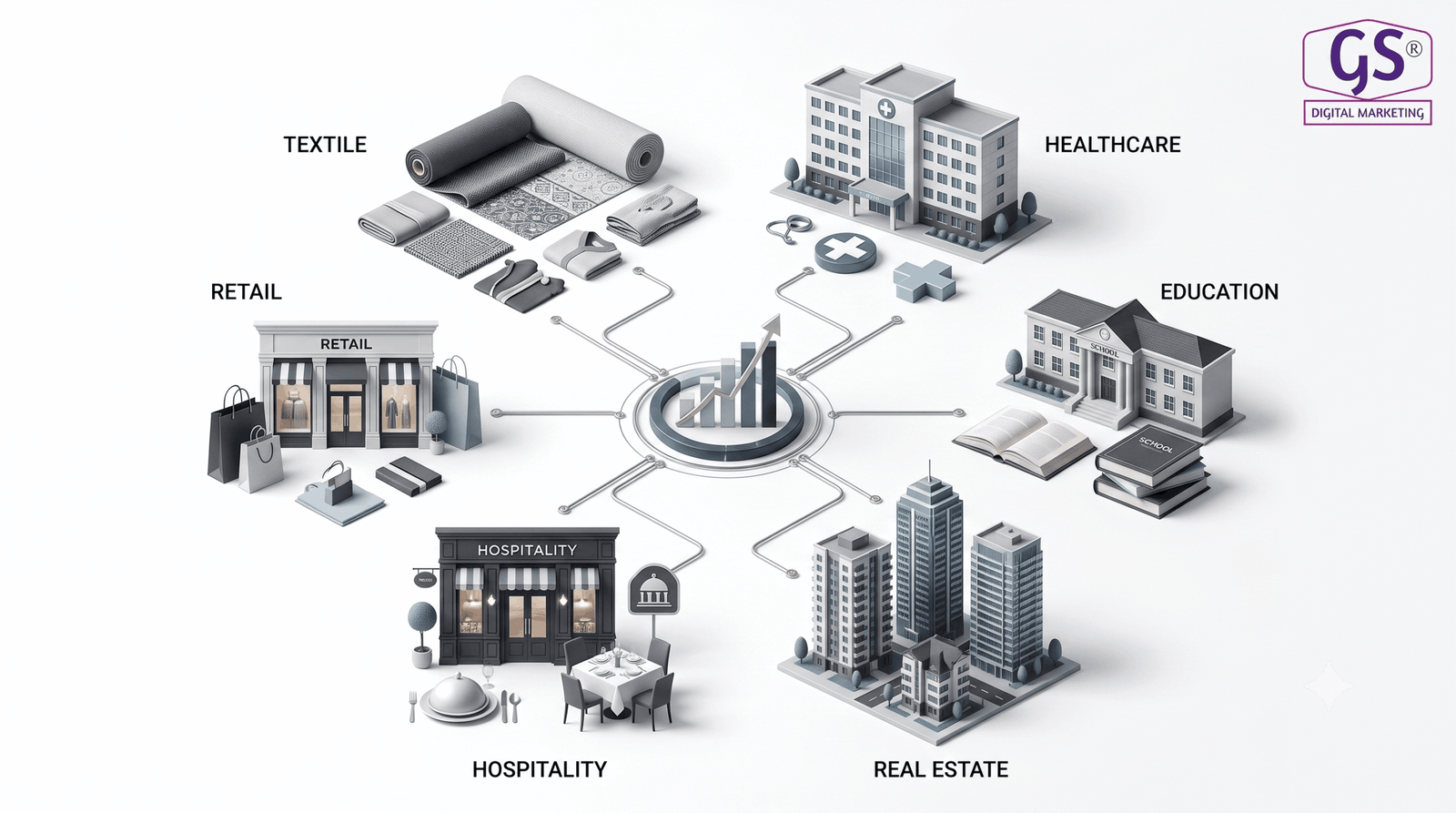 Industries served by web design agency in Erode