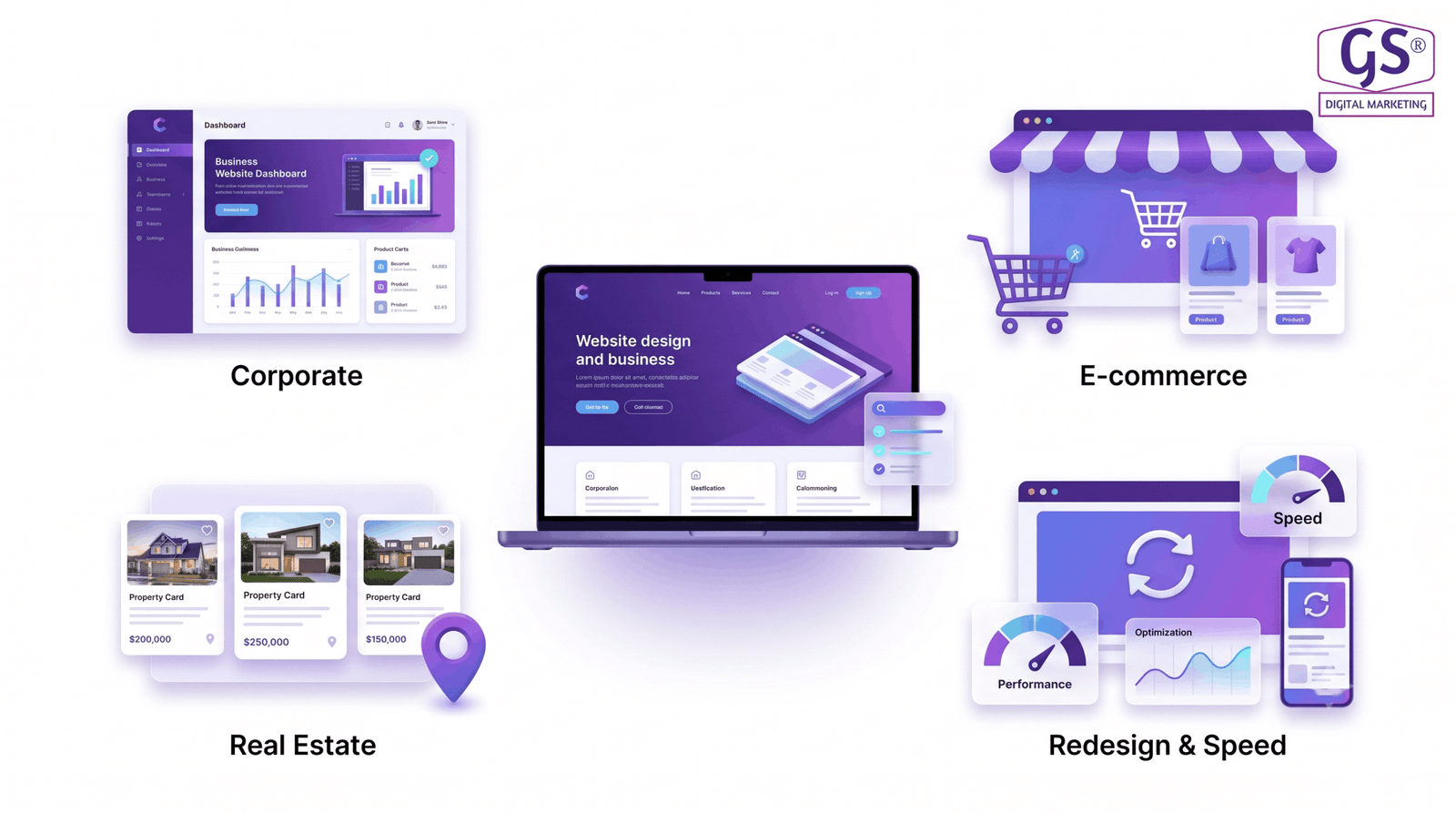 Website development services offered by web design company in Erode
