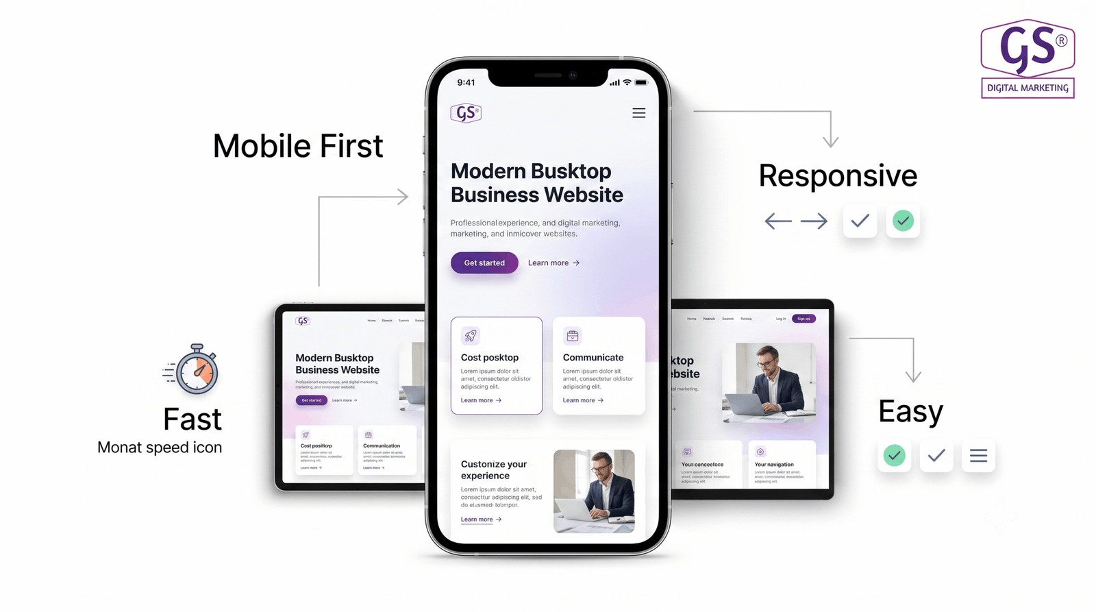 Mobile responsive Web Design in Erode example