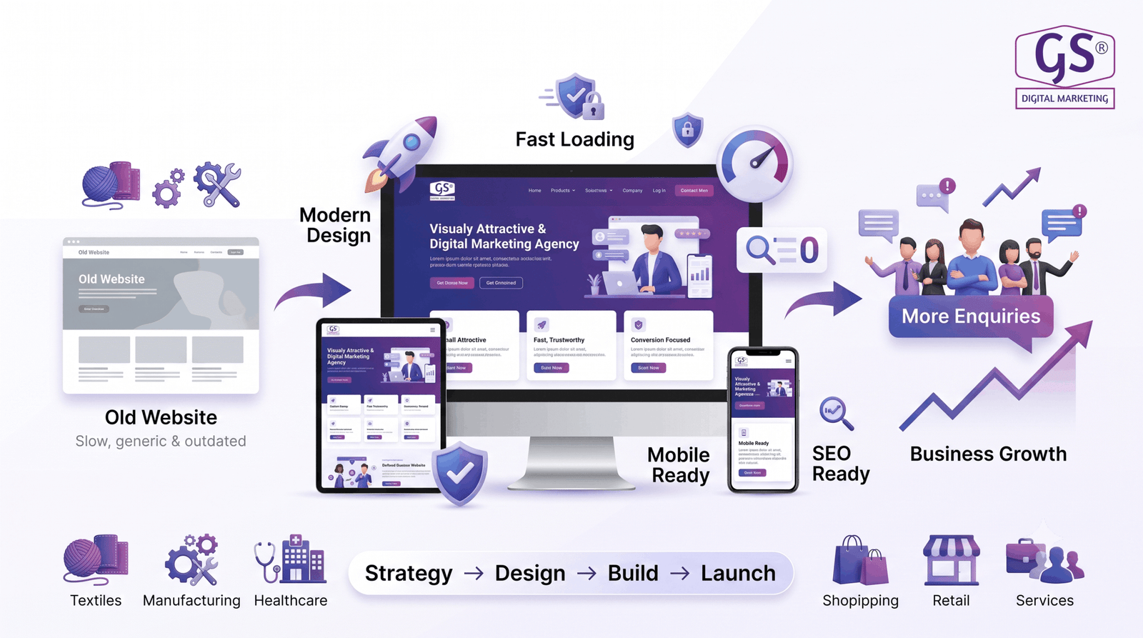 Mobile responsive website design for Erode businesses