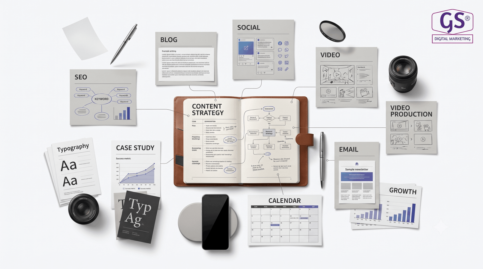 analytics dashboard tracked by a content marketing agency coimbatore team