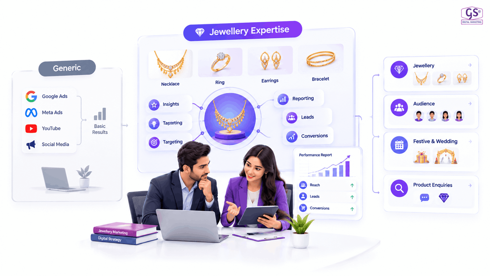 Digital marketing agency in Chennai analytics dashboard for jewellery digital marketing Chennai campaigns